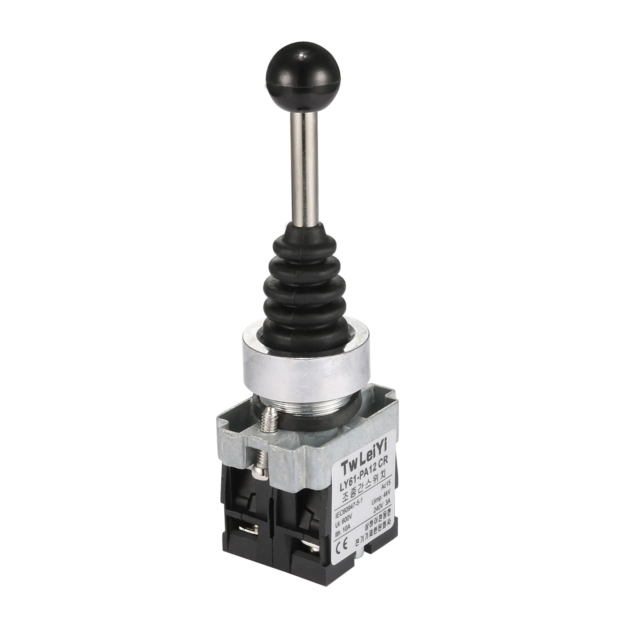Joystick Switch Controllers 2 Position 2NO Latching Type AC 600V 10A 22mm Panel Mount