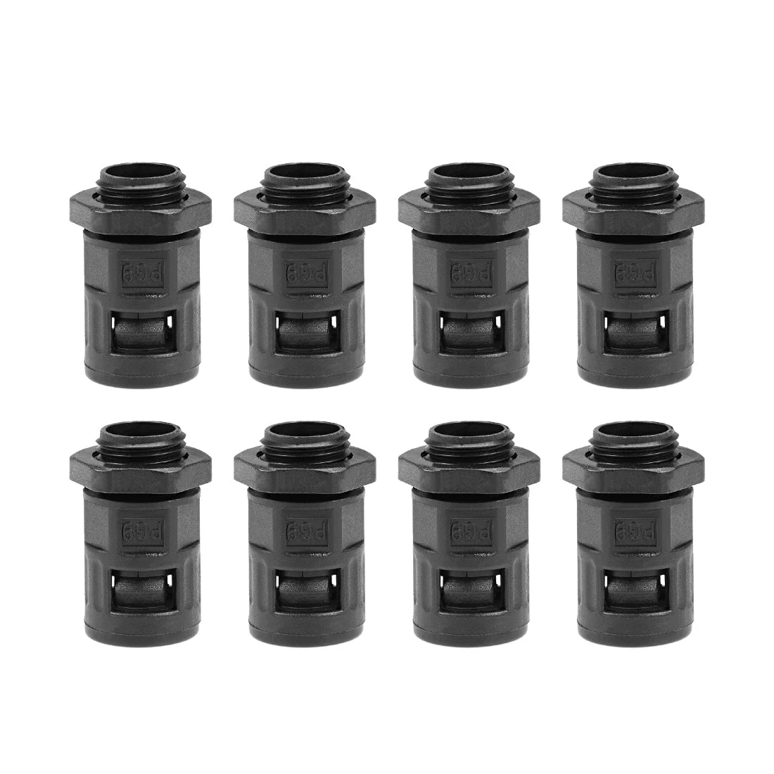 Cable Gland Corrugated Tube Connector AD13 Pipe Joint Clamps PG9 Screw 8Pcs