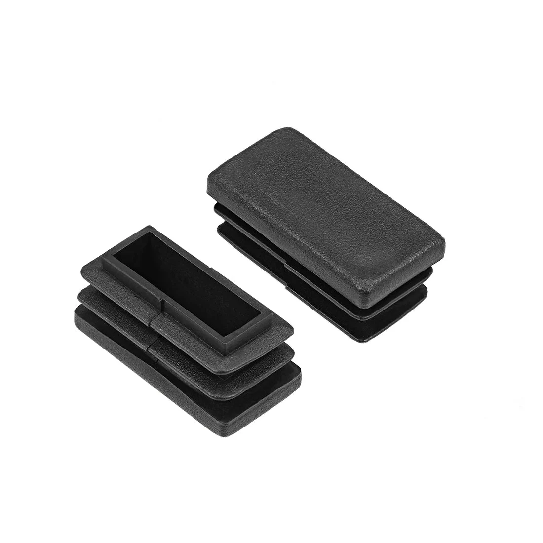 Plastic Plug End Caps 30mm x 15mm Rectangular Furniture Table Chair Legs 12Pcs