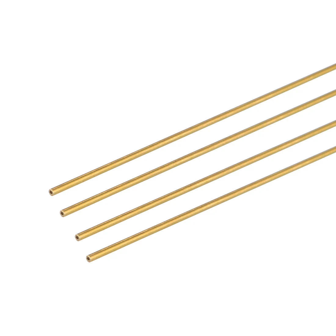 4PCS 0.2mm x 0.5mm x 500mm Brass Pipe Tube Round Bar Rod