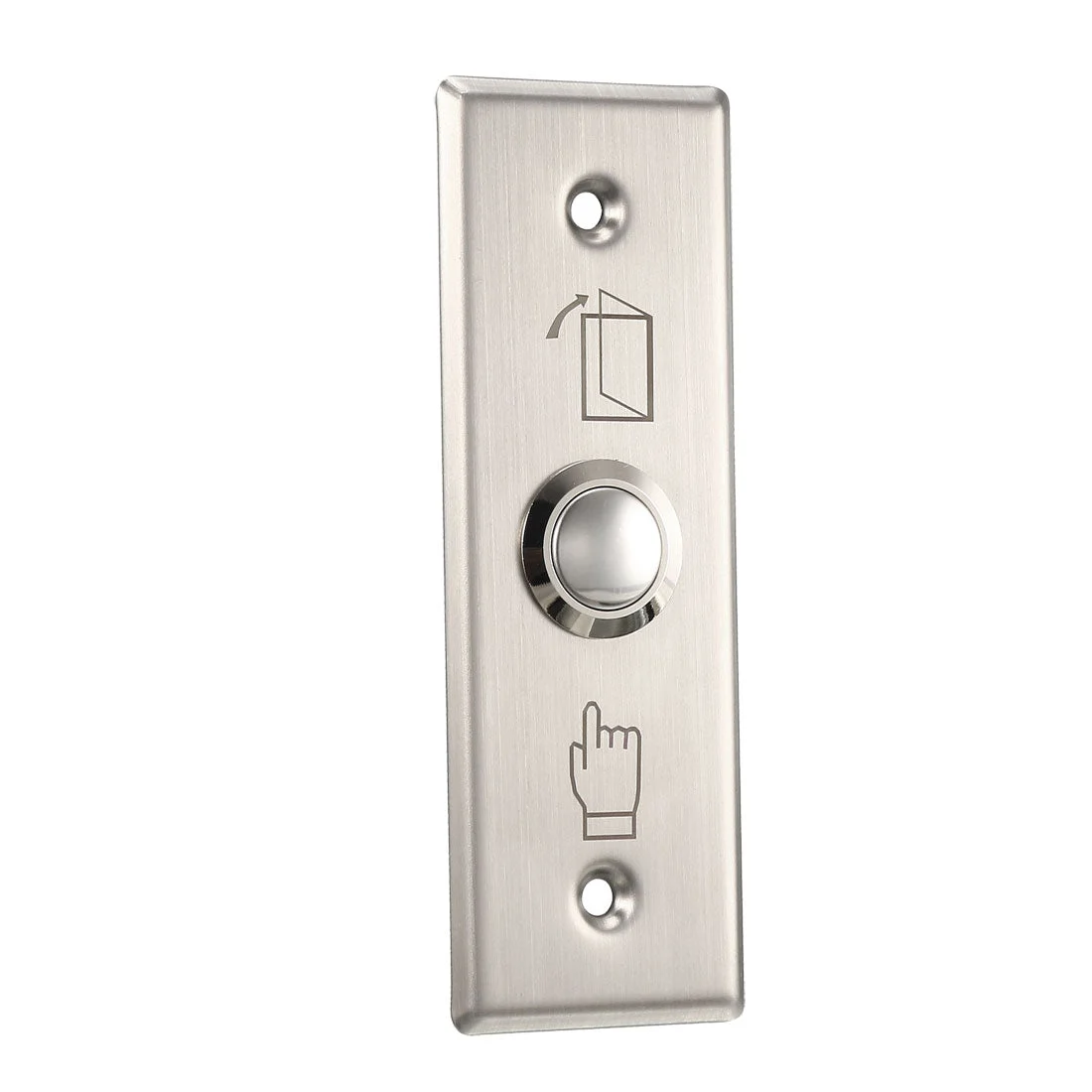 Uxcell Door Release Button Push to Exit Resettable NO/COM Switch for Access Control Panel 115mmx40mm 36V 3A Stainless Steel