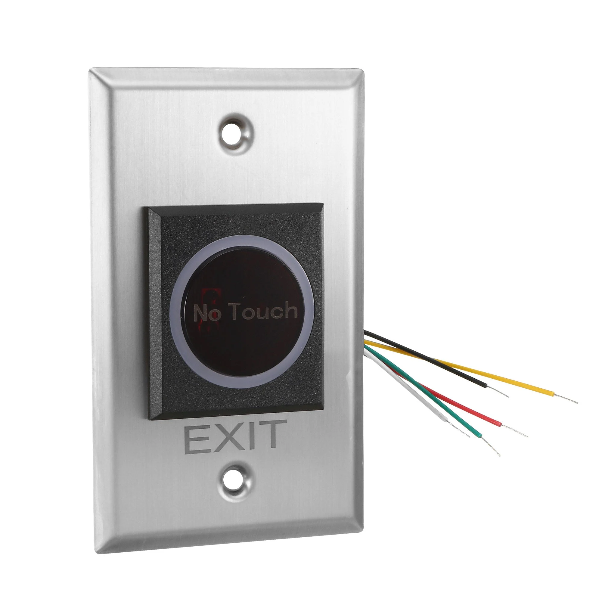 Uxcell IR No Touch Door Release Exit Button NO/NC/COM Sensor Switch w LED Indicator for Access Control 115mmx70mm Panel 12V 3A