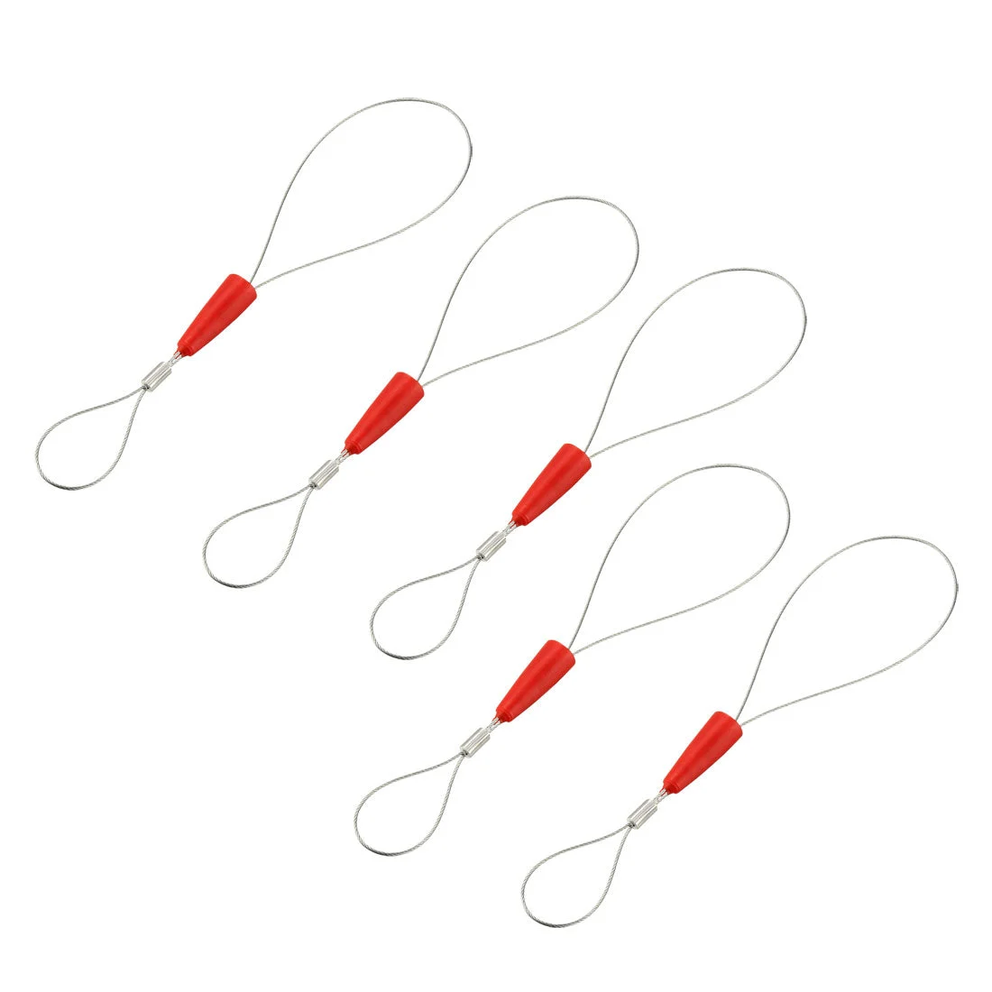 Uxcell 5PCS Universal Wire Traction Fish Tape Fastener Tool Steel Rope Connector Tool