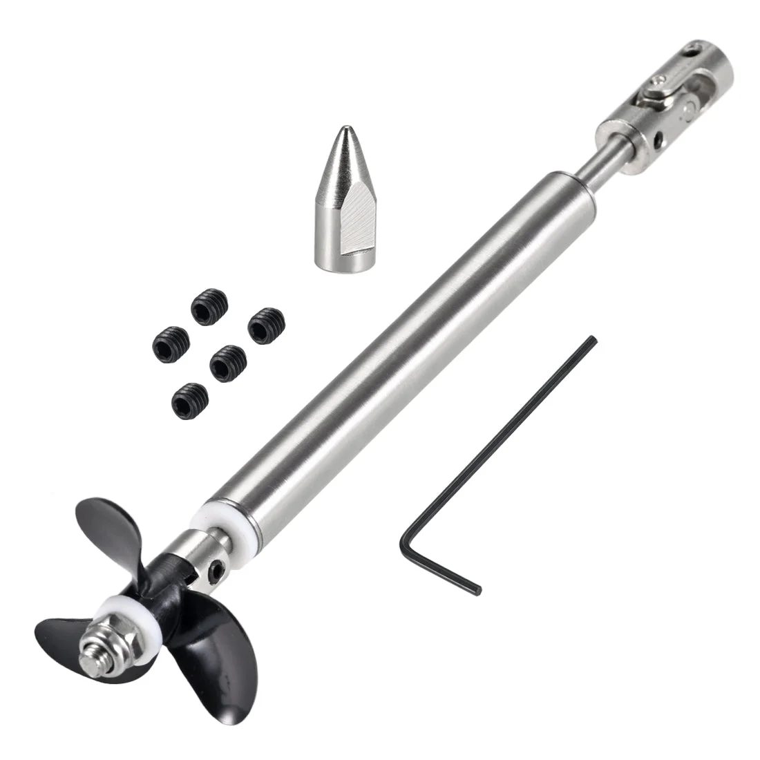 4mm Drive Shaft w Propeller Joint, L 130mm Shaft fit 3mm Motor Shaft