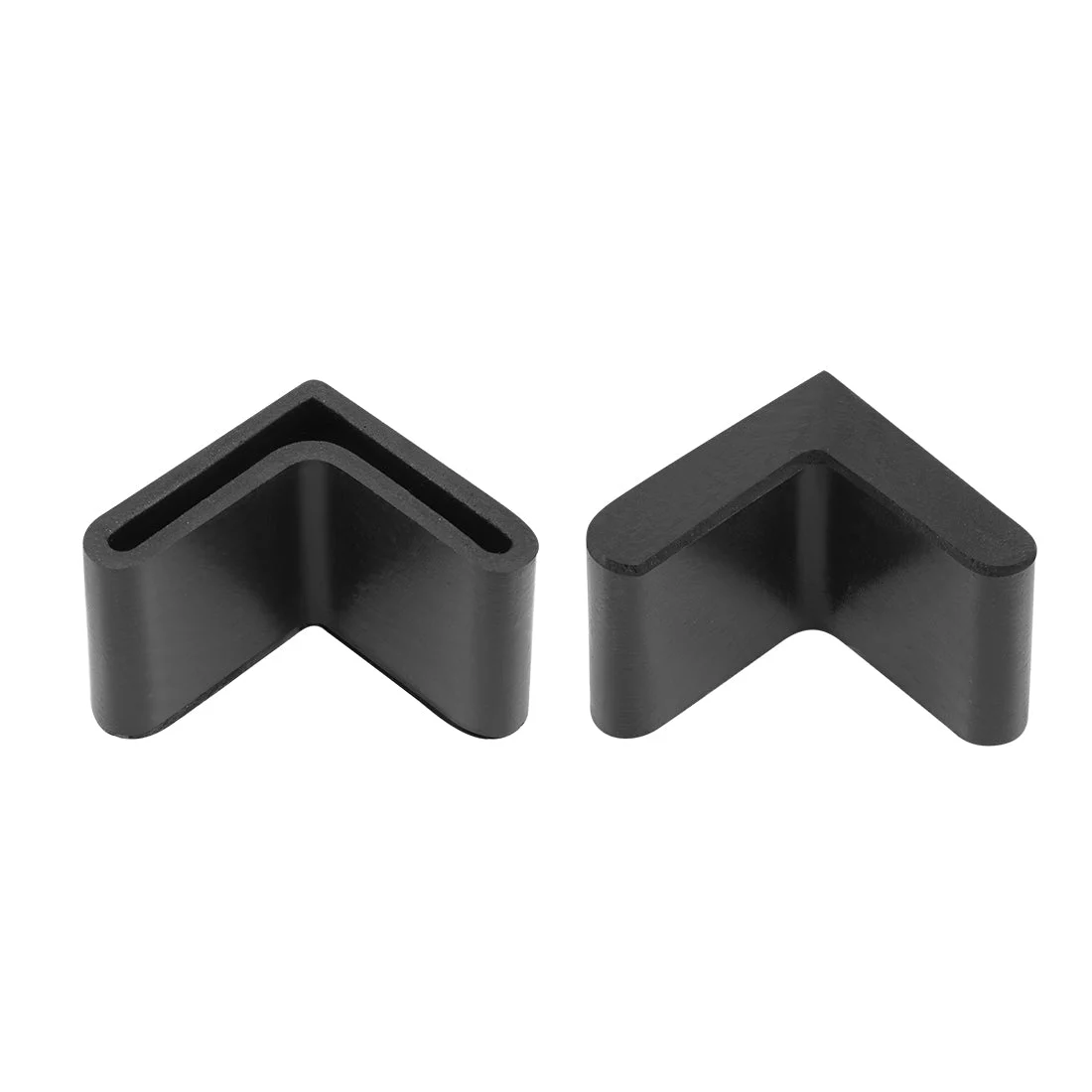 Rubber Furniture Covers Angle Caps L Shaped 29mm x 29mm Table Chair Legs 8Pcs