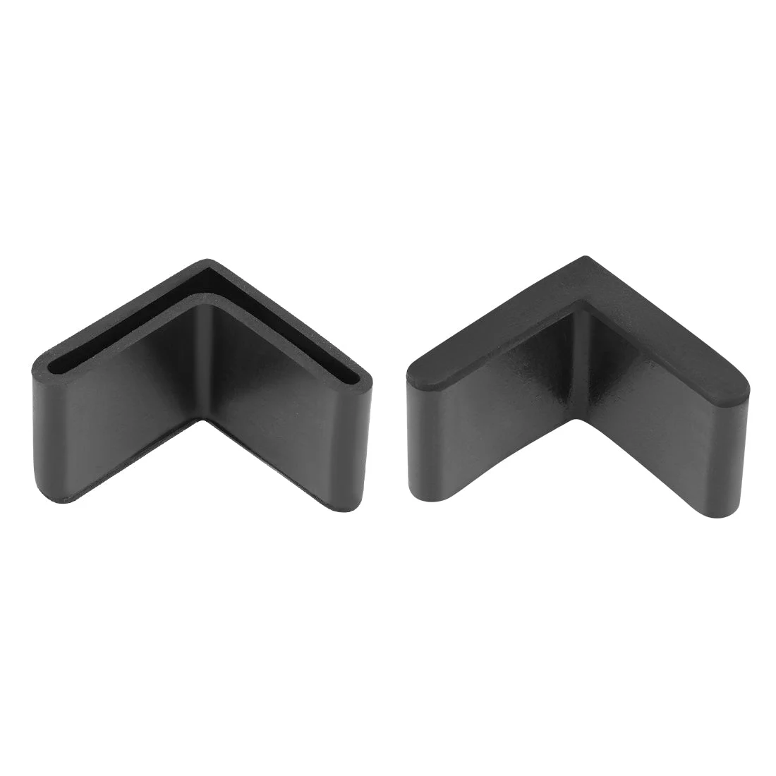 Rubber Furniture Covers Angle Caps L Shaped 38 x 38x 3mm Table Legs 8Pcs