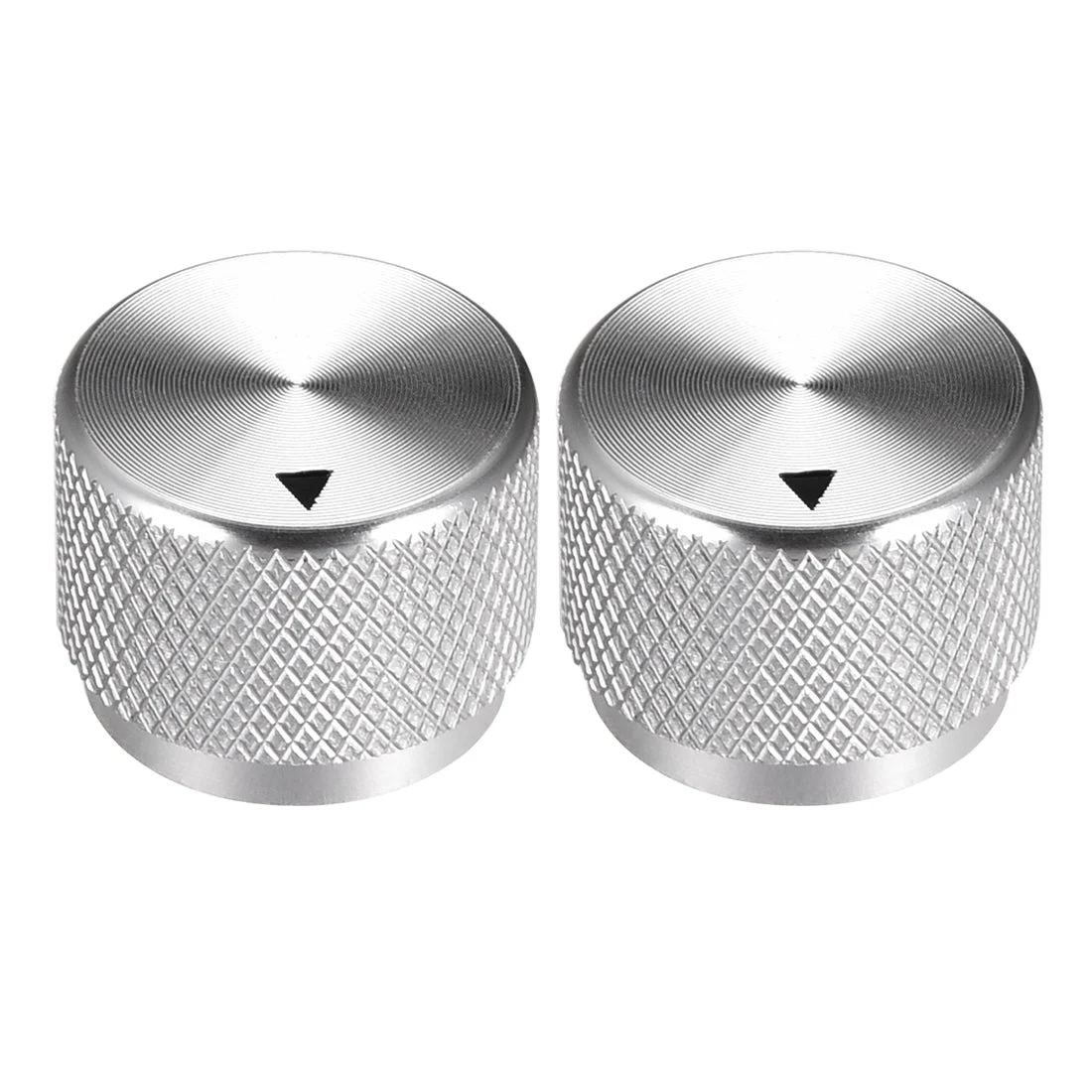 Stereo Knob, 20*6*15.5 mm Aluminium Alloy, Volume Control Knobs, Sliver 2pcs