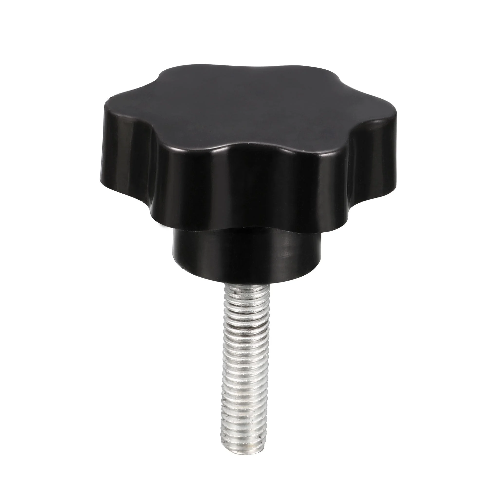 Clamping Screw Knob 47mm Dia Plum Hex Shaped Grips Star KnobM8 x 35mm Thread