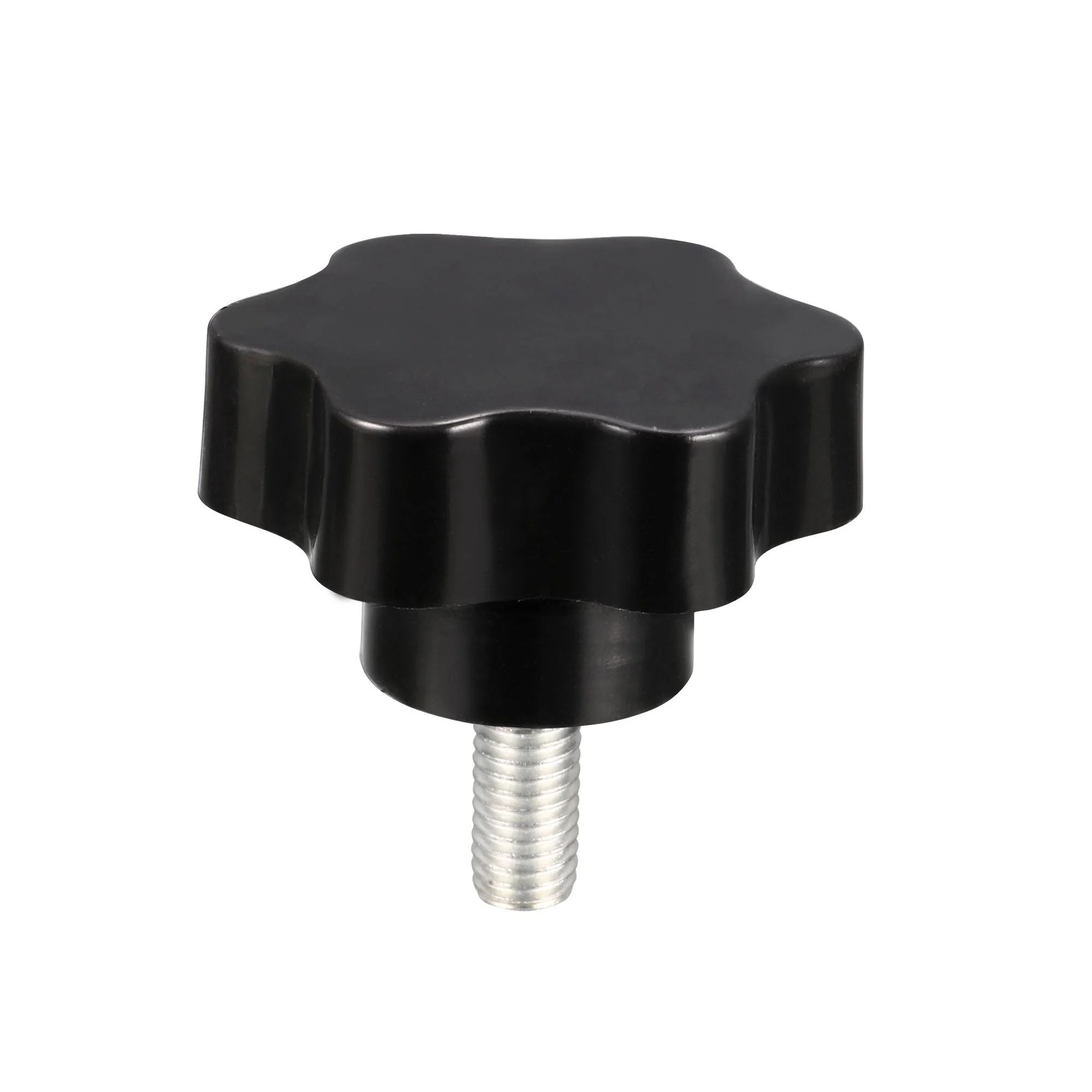 Clamping Screw Knob , 48mm Dia Plum Hex Shaped Grips Star Knob M10 × 20mm Male Thread