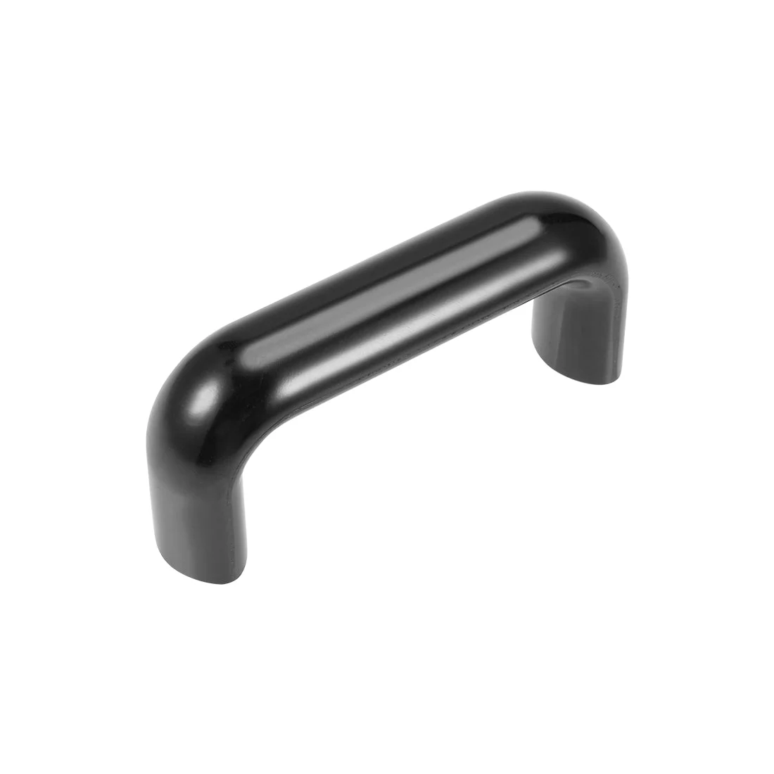 Bakelite Plastic Pulls Handle 90mm Hole Centers Black for Industrial Machine, M8 Thread