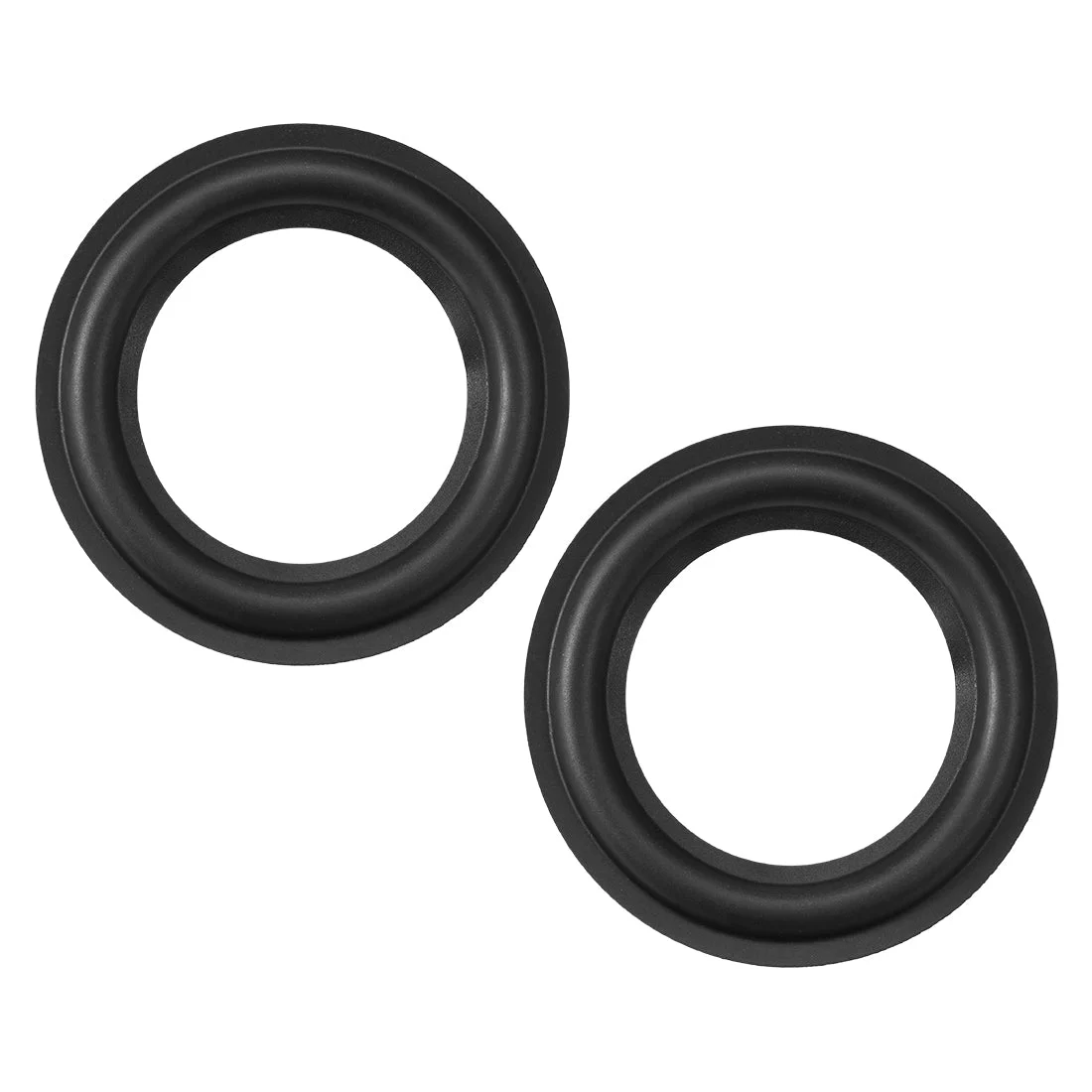 Uxcell 3inch Speaker Rubber Edge Surround Rings Replacement Parts for Speaker Repair or DIY 2pcs