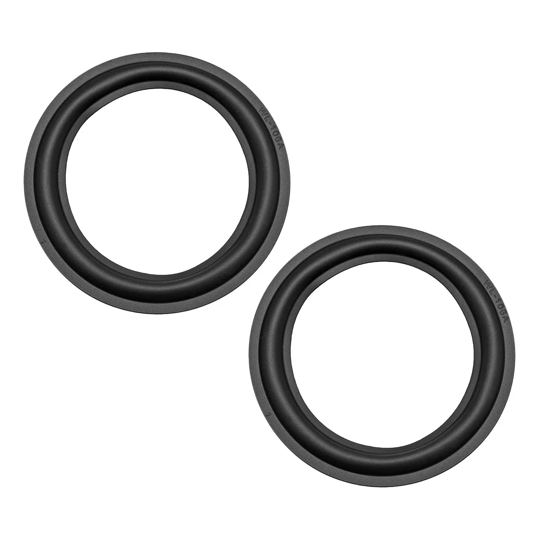 Uxcell 4.5 inch Speaker Rubber Edge Surround Rings Replacement Parts for Speaker Repair or DIY 2pcs