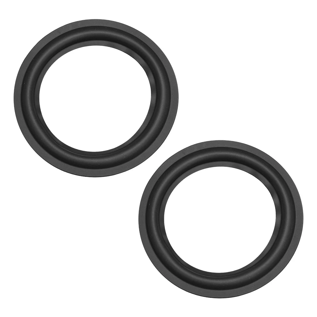 Uxcell 5" 5inch Rubber Edge Surround Rings Replacement Part for Repair or DIY 2pcs
