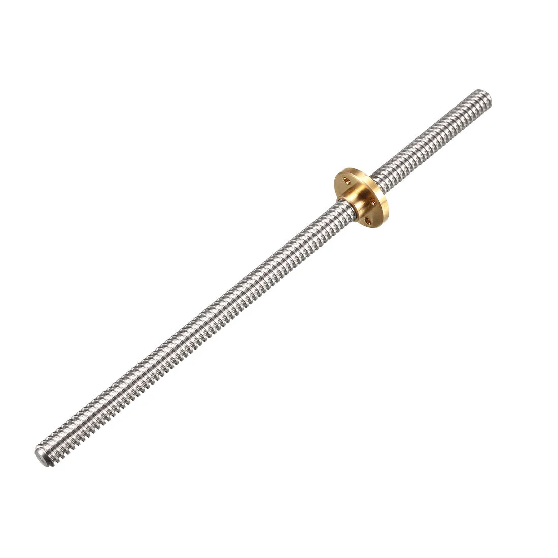 200mm T8 Pitch 2mm Lead 2mm Lead Screw Rod with Copper Nut for 3D Printer