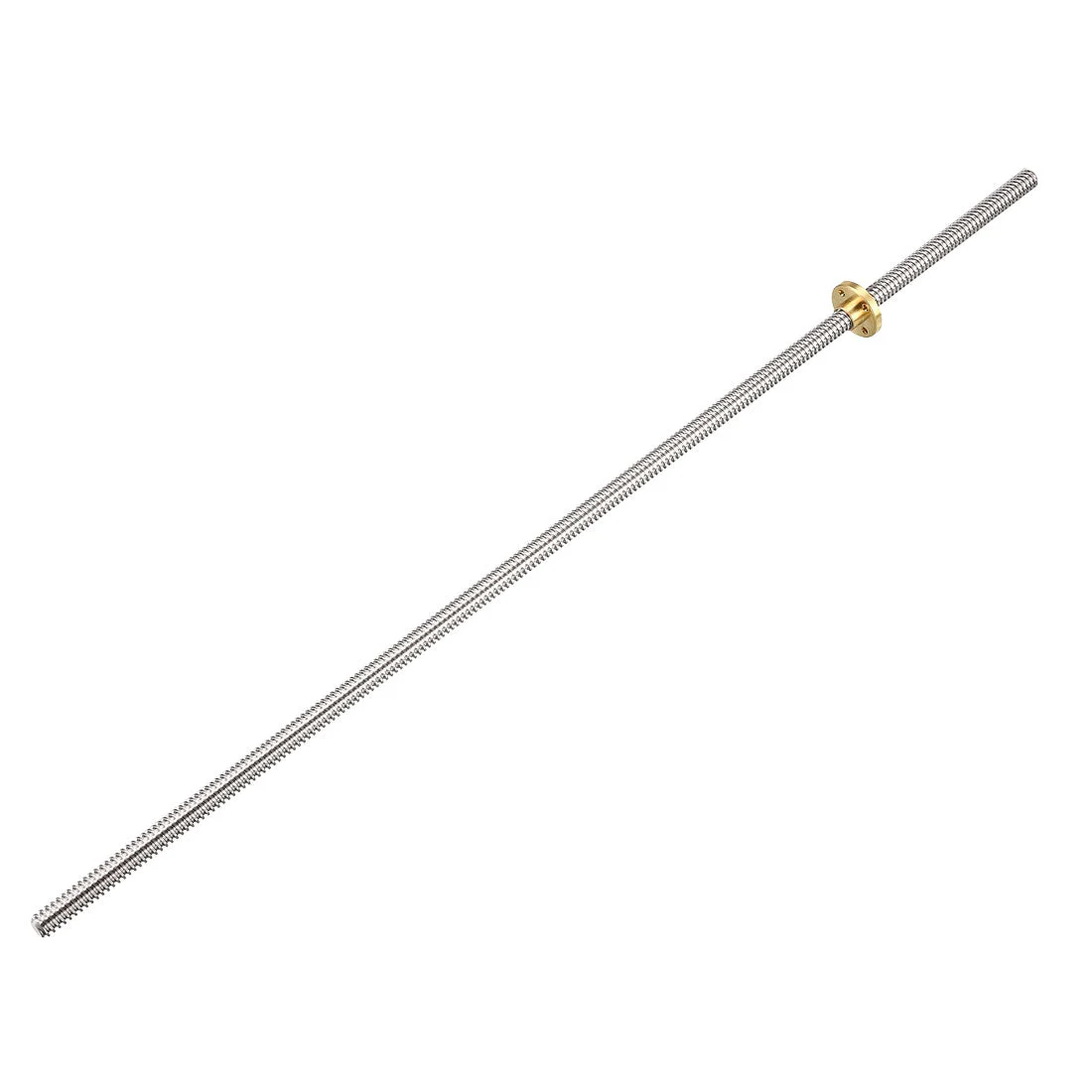 500mm T8 Pitch 2mm Lead 2mm Lead Screw Rod with Copper Nut for 3D Printer