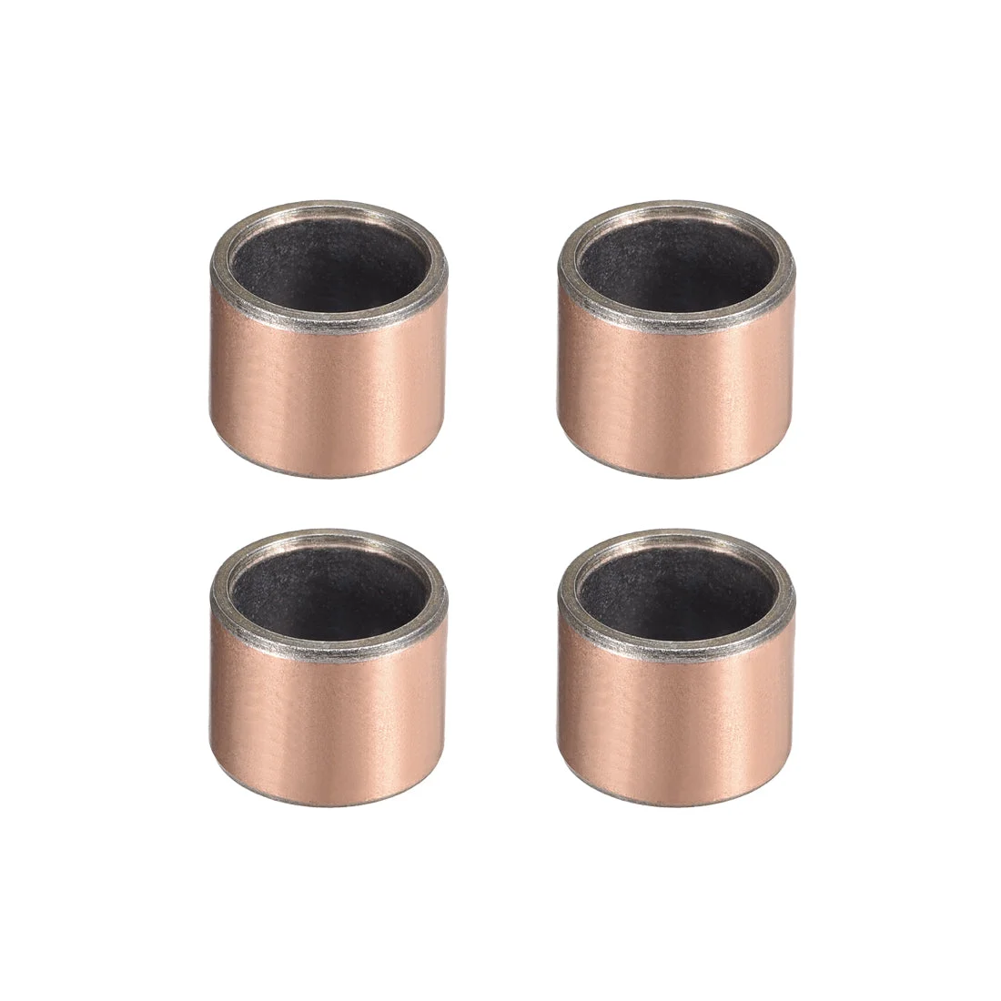 Sleeve (Plain) Bearings 12mm Bore 15mm OD 12mm L Wrapped Oilless Bushings 4pcs