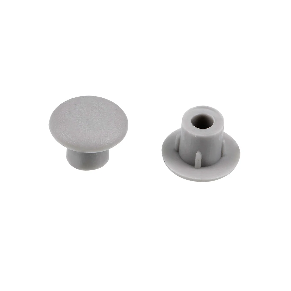 Shelf Peg Hole Plugs 5mm Dia Gray Plastic Tube Cover for Nail Cabinet Button Bracket Cupboard Bookshelf Bookcase Adjustable Shelf Closet, 100Pcs