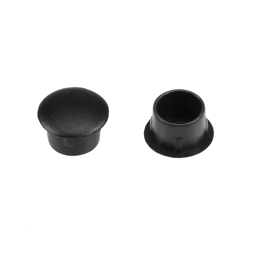 Shelf Peg Hole Plugs 10mm Dia Black Plastic Tube Cover for Nail Cabinet Button Bracket Cupboard Bookshelf Bookcase Adjustable Shelf Closet , 20Pcs