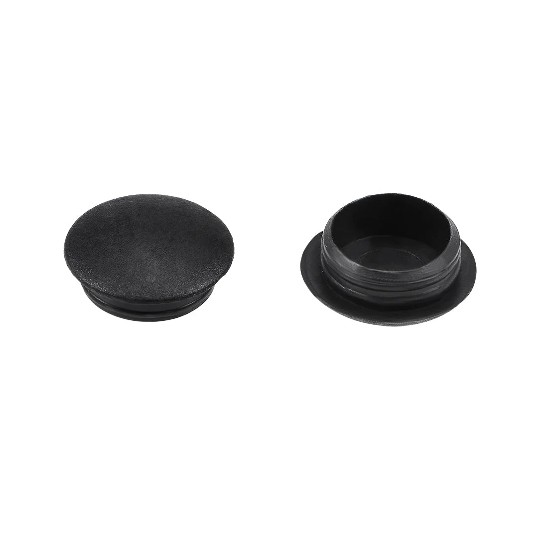 Shelf Peg Hole Plugs 12mm Dia Black Plastic Tube Cover for Nail Cabinet Button Bracket Cupboard Bookshelf Bookcase Adjustable Shelf Closet , 20Pcs