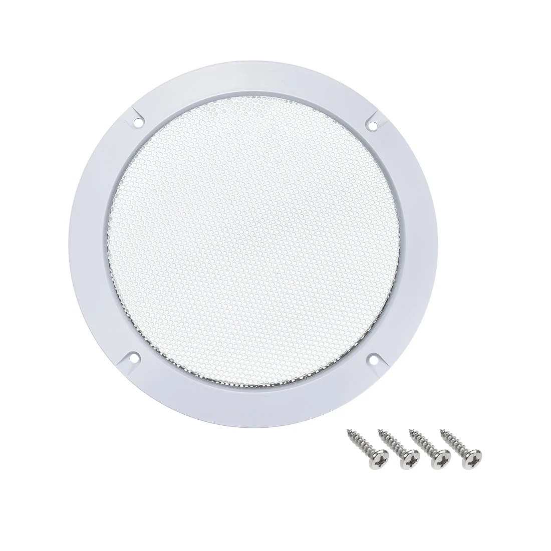 6.5" Mounting Hole Diagonal Speaker Grill Mesh Woofer Guard Protector White