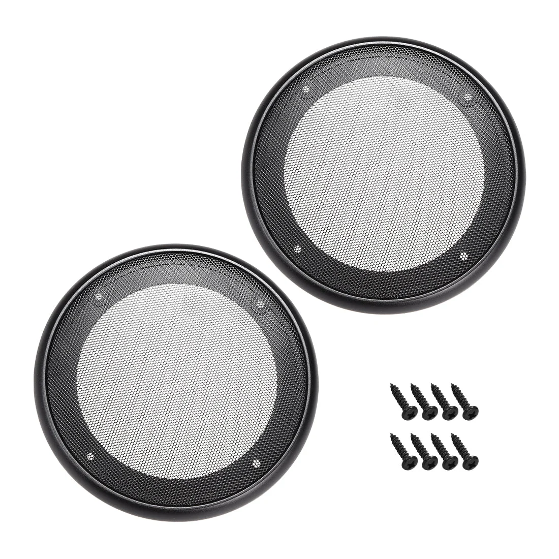 2pcs 4" Speaker Grill Mesh Decorative Circle Woofer Guard Protector Cover Parts