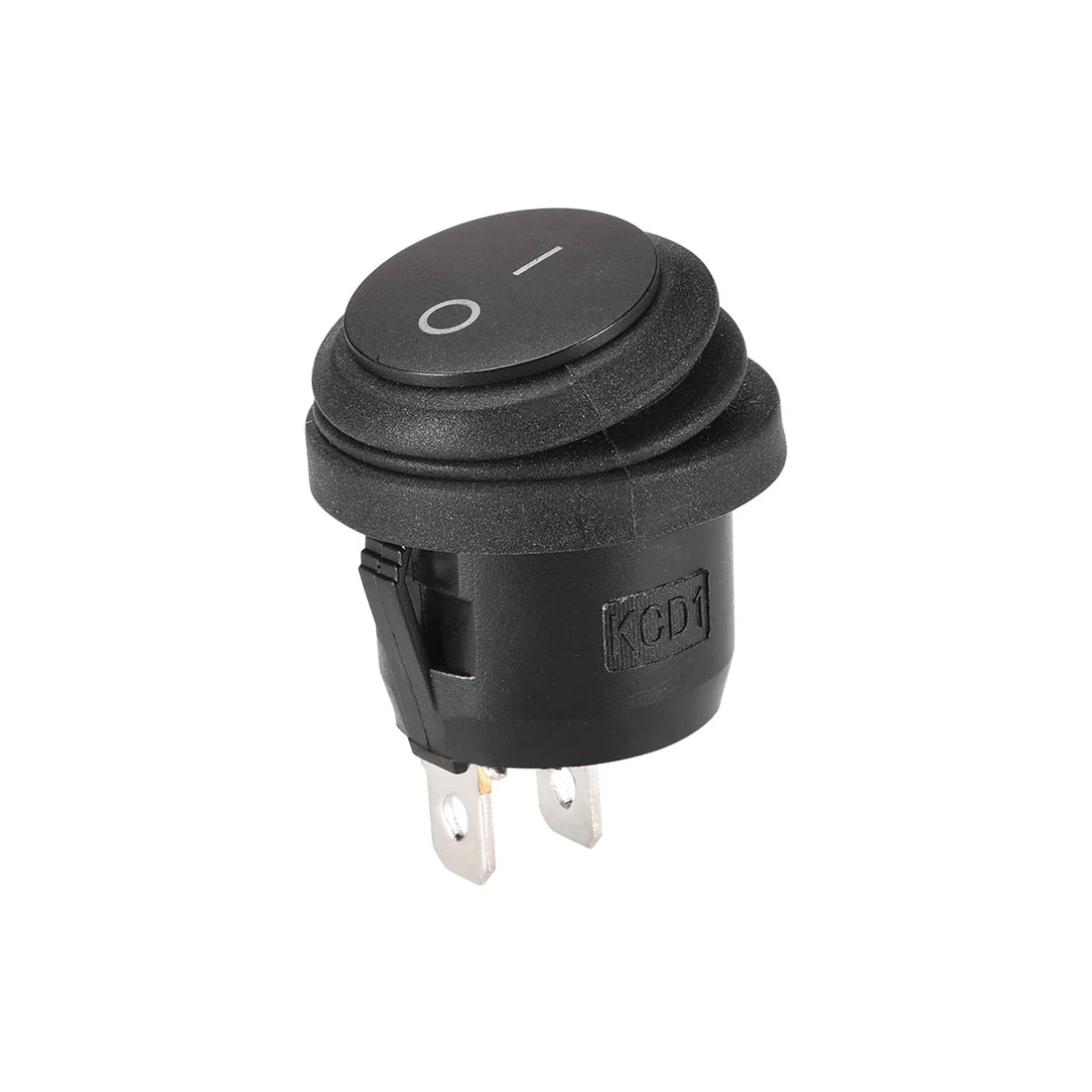 Boat Rocker Switch Black Round Waterproof Latching Toggle Switches for Boat Car Marine ON/OFF AC 250V/6A 125V/10A 1pcs