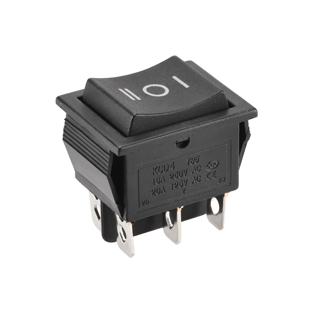 Boat Rocker Switch Toggle Switch 6 pins ON/OFF/ON AC 250V/16A 125V/20A 1pcs