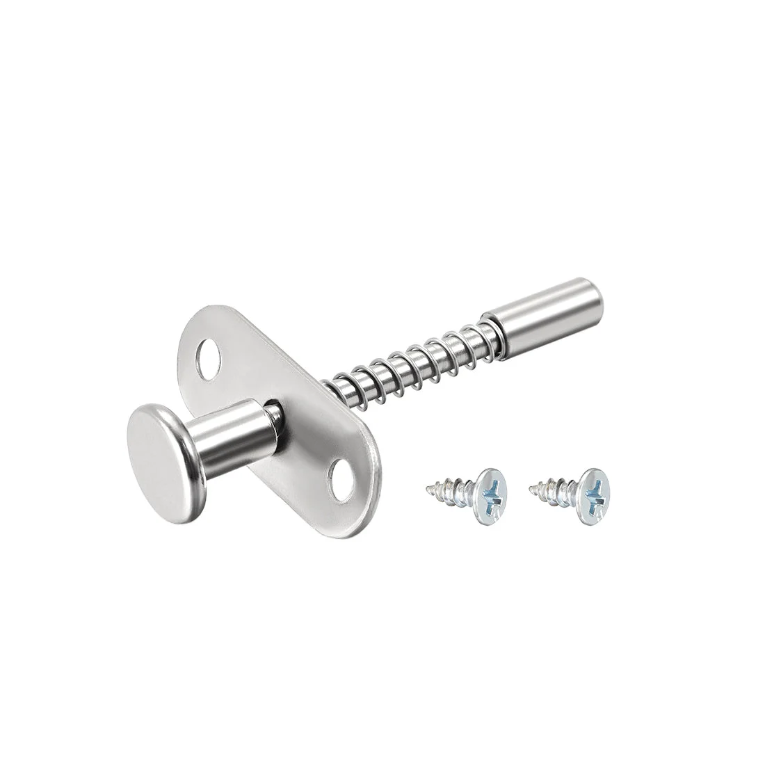 Plunger Latches Spring-loaded Stainless Steel 7mm Dia Head 6mm Dia Spring 70mm Total Length