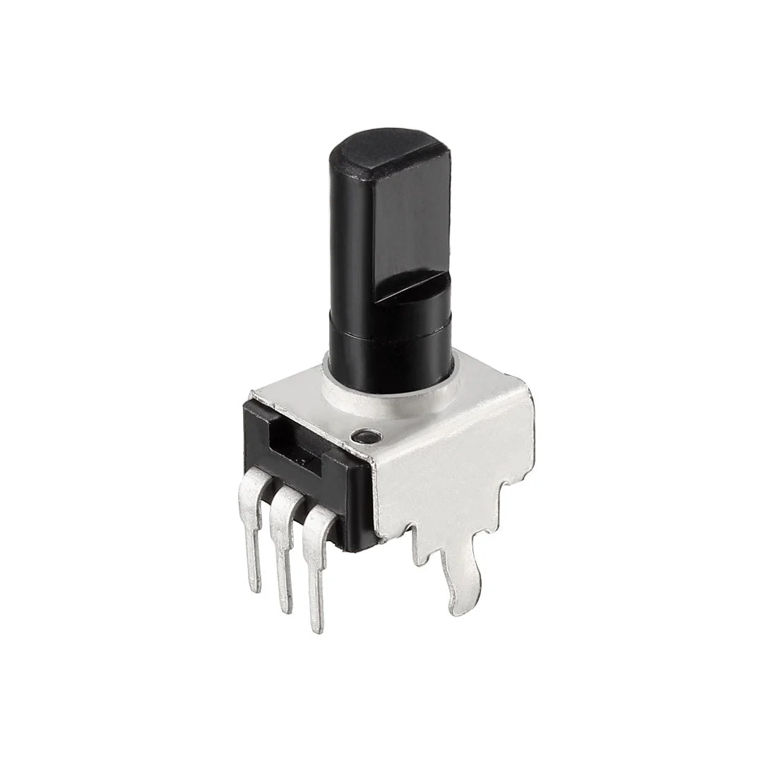 Carbon Film Potentiometer, 10K Ohm Variable Resistors Single Turn Rotary Half Shaft Design 10pcs
