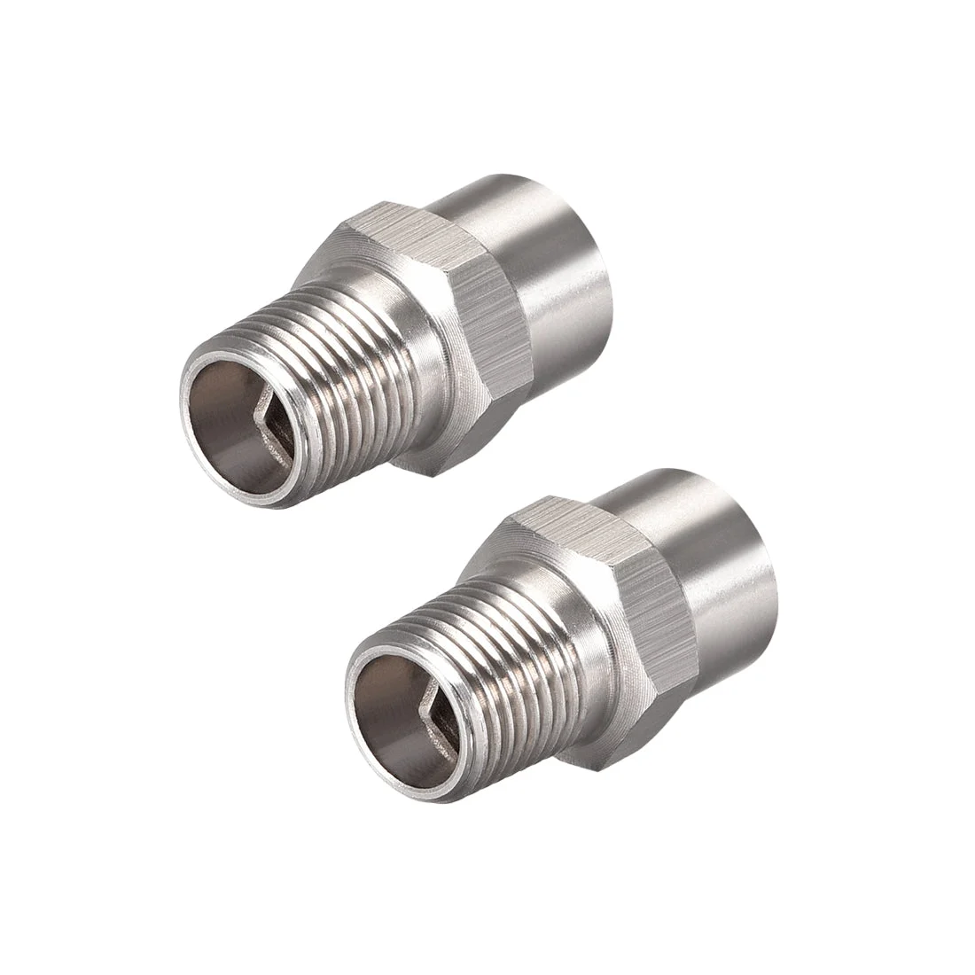 Full Cone Tip, 1/8BSPT Stainless Steel Wide Angle Nozzle, 2 Pcs
