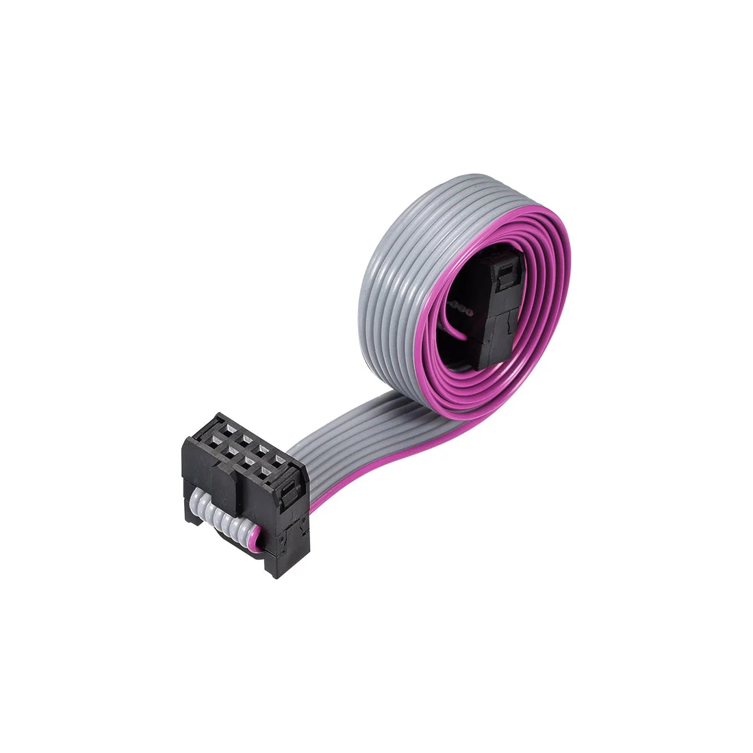 IDC Wire Flat Ribbon Cable FC/FC Connector A-type 8Pins 2.54mm Pitch 50cm Long
