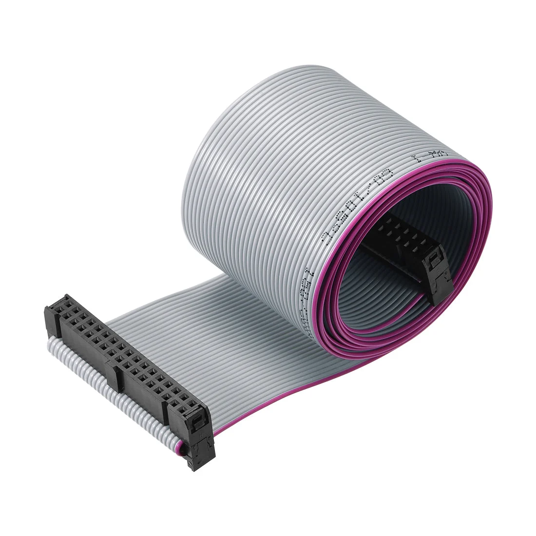 IDC Wire Flat Ribbon Cable FC/FC Connector A-type 34 Pins 2.54mm Pitch 1m Long