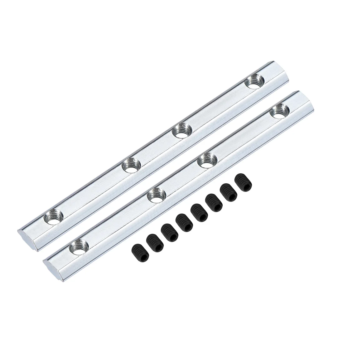 Straight Line Connector, 3.9 Inch Joint Bracket with Screws for 2020 Series T Slot 6mm Aluminum Extrusion Profile, 2 Pcs