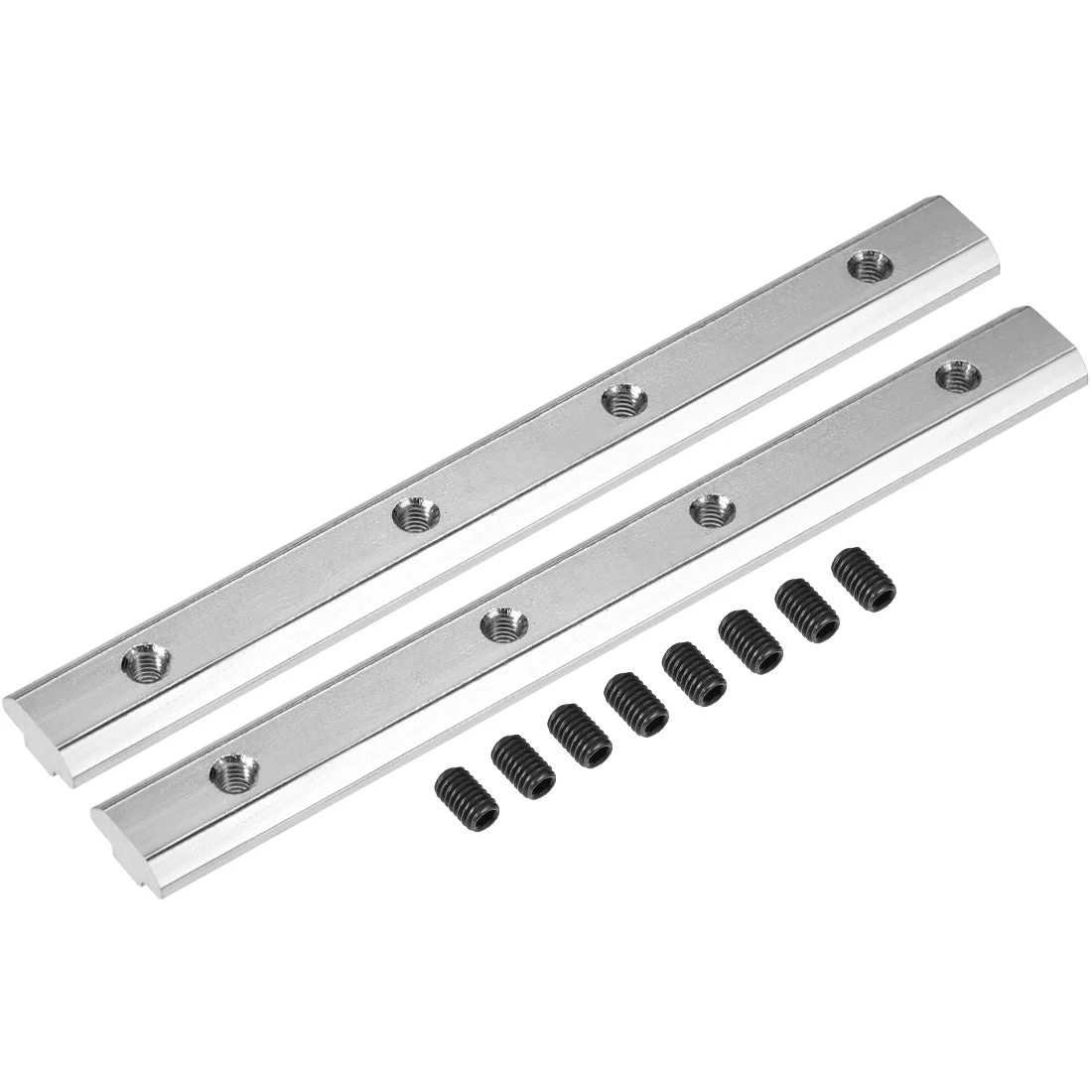 Straight Line Connector, 7 Inch Joint Bracket with Screws for 4040 Series T Slot 8mm Aluminum Extrusion Profile, 2 Pcs