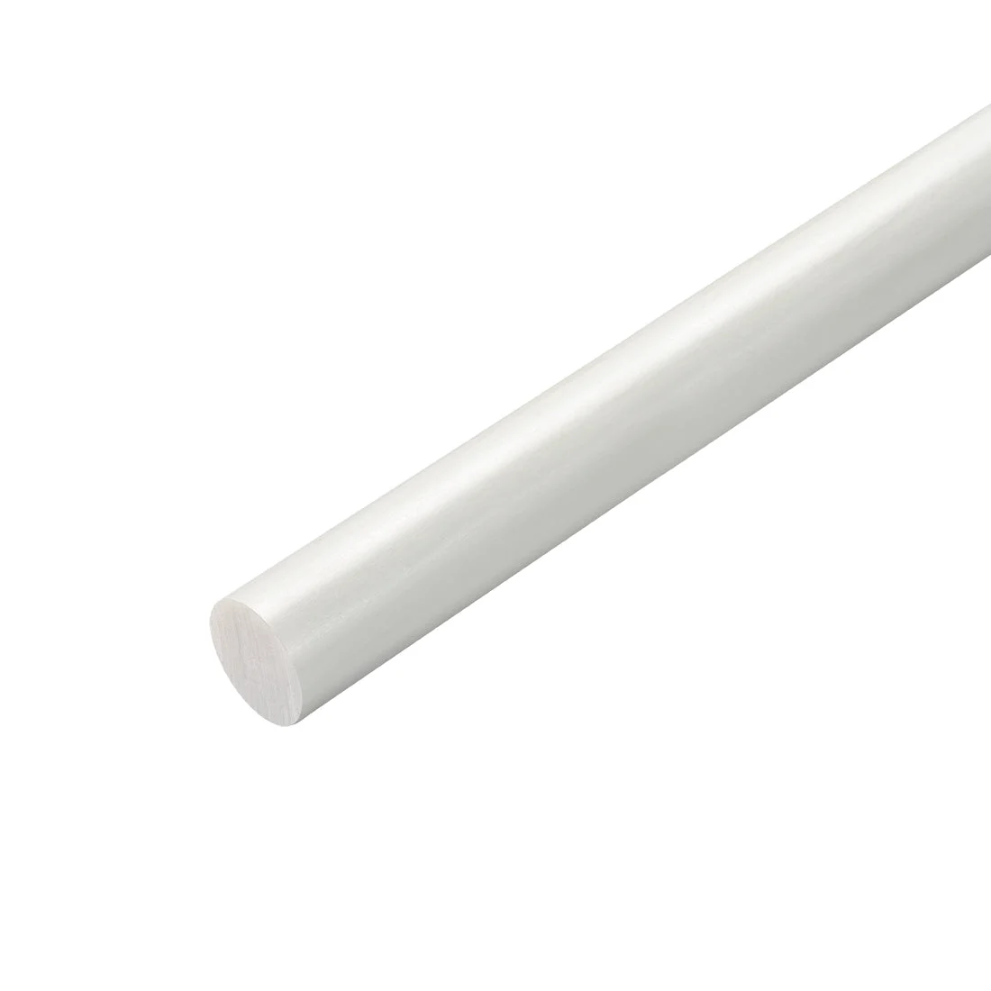 Uxcell FRP Fiberglass Round Rod,9mm Dia 50cm Long,White Engineering Round Bar Rod