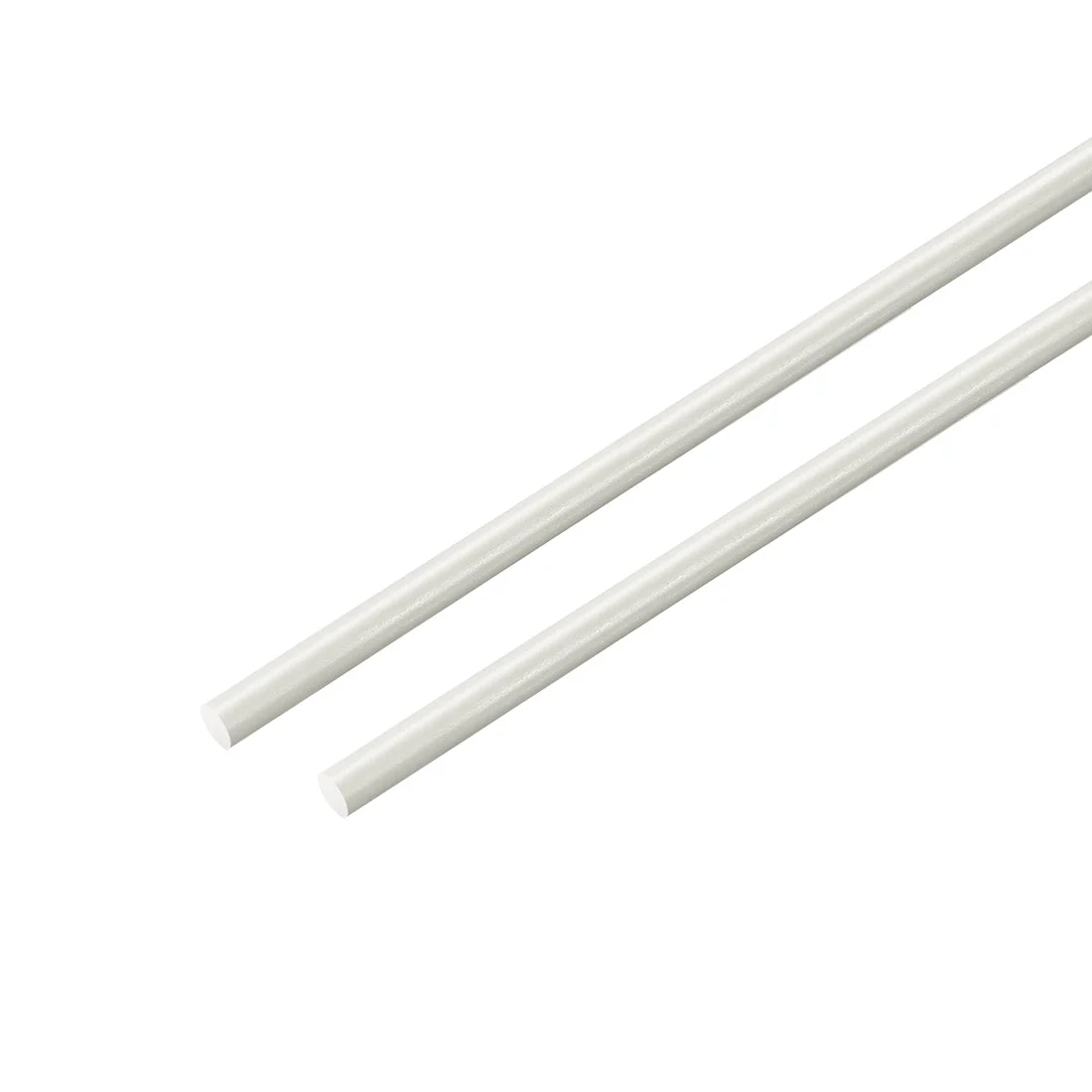 Uxcell FRP Fiberglass Round Rod,3mm Dia 50cm Long,White Engineering Round Bars 2pcs