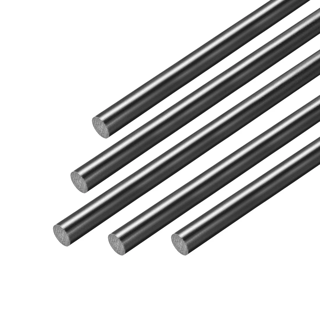 Uxcell FRP Fiberglass Round Rod,1.5mm Dia 50cm Long Black Engineering Round Bar 5pcs