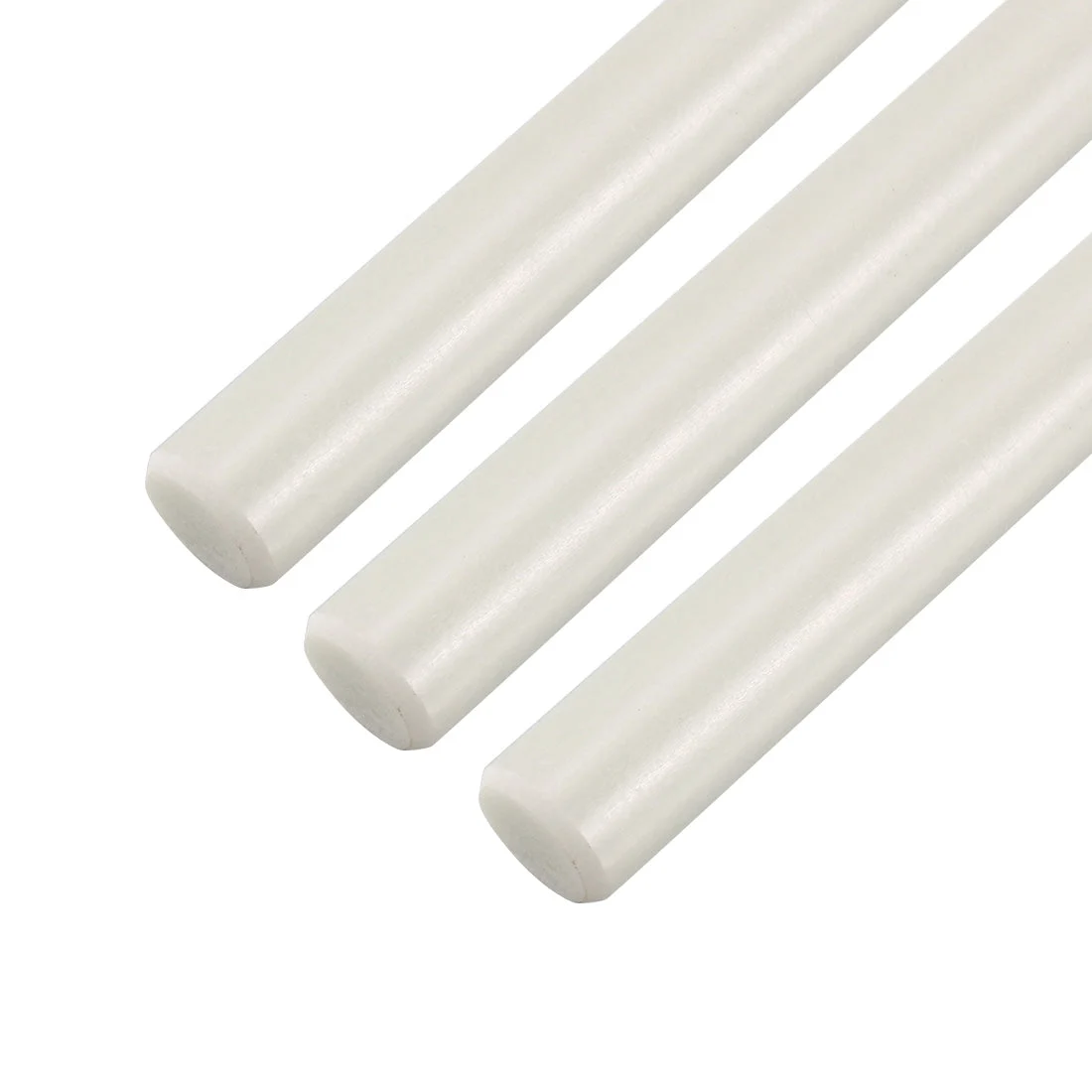 Uxcell FRP Fiberglass Round Rod,10mm Dia 50cm Long White Engineering Round Bar 3pcs