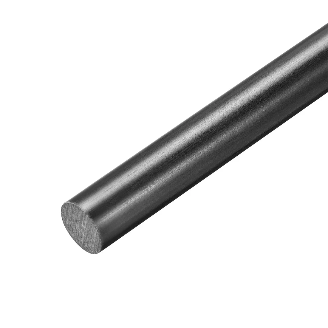 Uxcell FRP Fiberglass Round Rod,10mm Dia 50cm Long Black Engineering Round Bar Rod