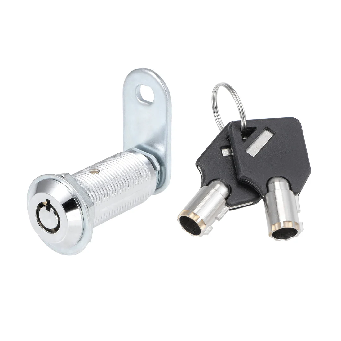 Tubular Cam Lock 40mm Cylinder Length Chrome Finish Keyed Different