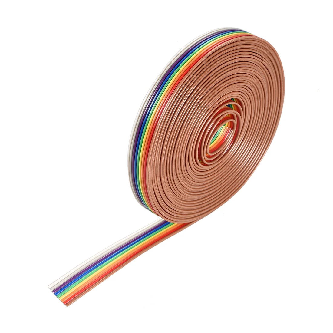 IDC Rainbow Wire Flat Ribbon Cable 9P 1.27mm Pitch 5meter/16.4ft Length