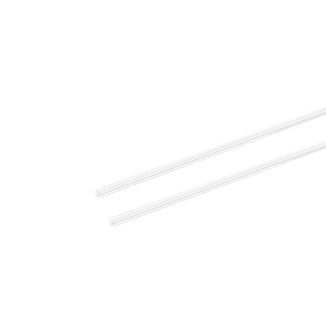 2mm Dia 10" Long Acrylic Round Rod,Clear Acrylic rods PMMA Bar 2pcs
