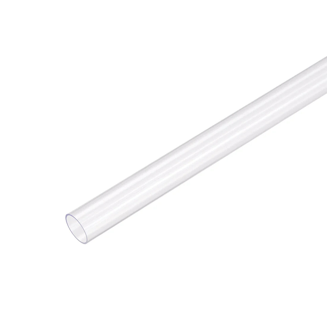 PC Rigid Round Clear Tubing, 8mm(5/16") ID x 10mm(3/8") OD 0.5m Plastic Tube