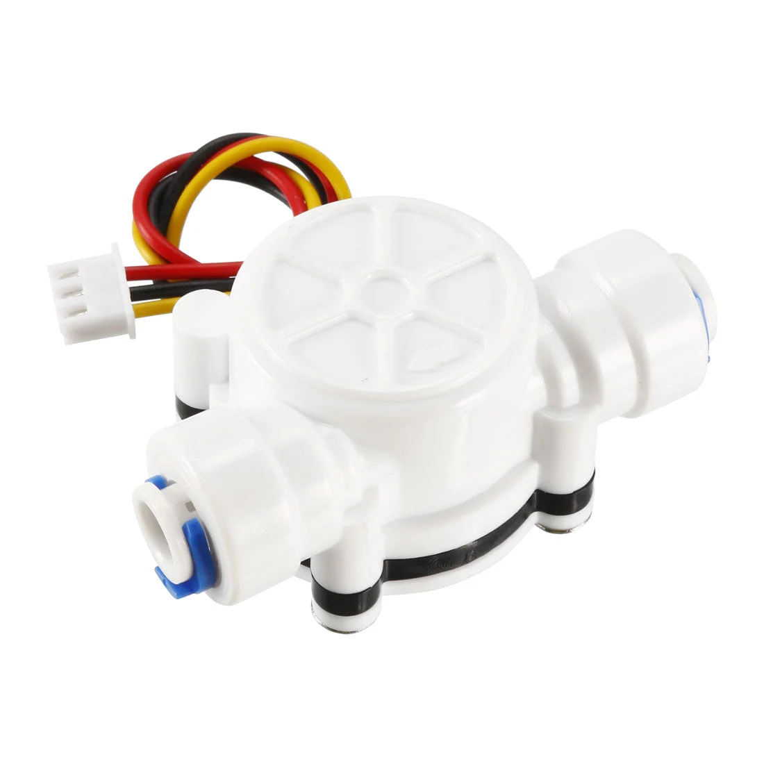 1/4in Quick Connect Hall Effect Liquid Water Flow Sensor Switch Flowmeter Meter DC5V 0.3-6L/min YF-S402B