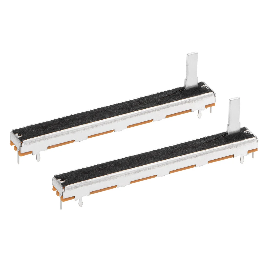 2pcs Fader Variable Resistors Mixer 75mm Straight Slide Potentiometer B103 10K Ohm Linear Single Channel Potentiometers for Dimming Tuning