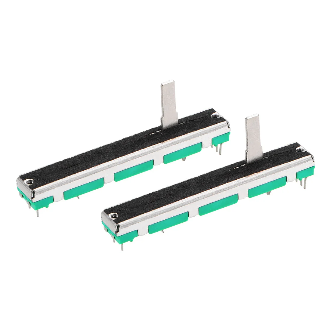 2pcs Variable Resistors 60mm Straight Slide double Potentiometer A103 10K