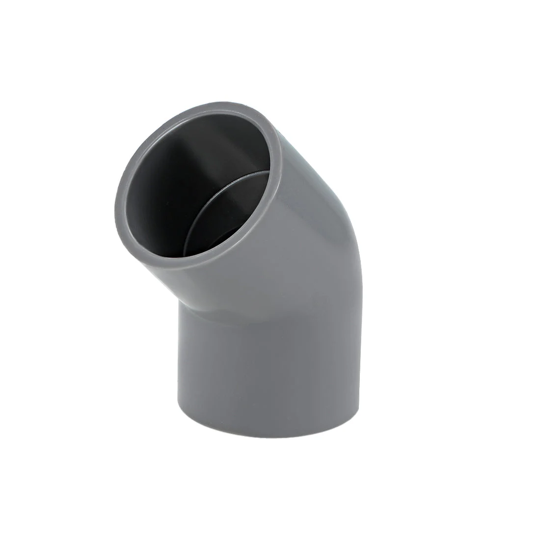 PVC Pipe Fitting 32mm Slip Socket 45 Degree Elbow Connector Gray 2Pcs