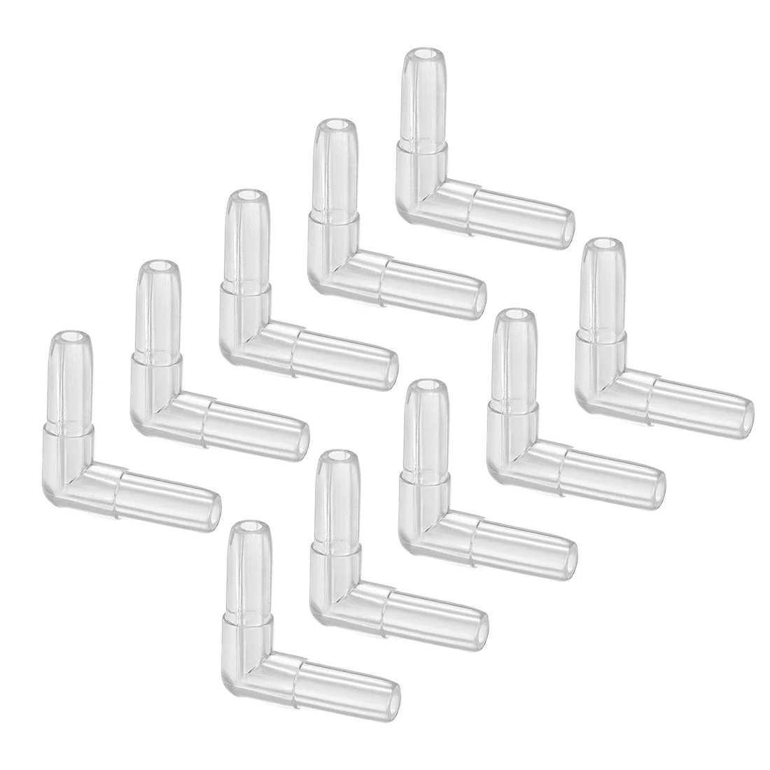 Aquarium Air Valve Connector L-Shaped Valves for 4mm Fish Tank Pond 30pcs