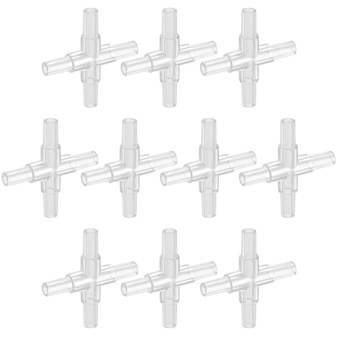 Aquarium Air Valve Connector Cross Valves for 4mm Fish Tank Pond 10pcs