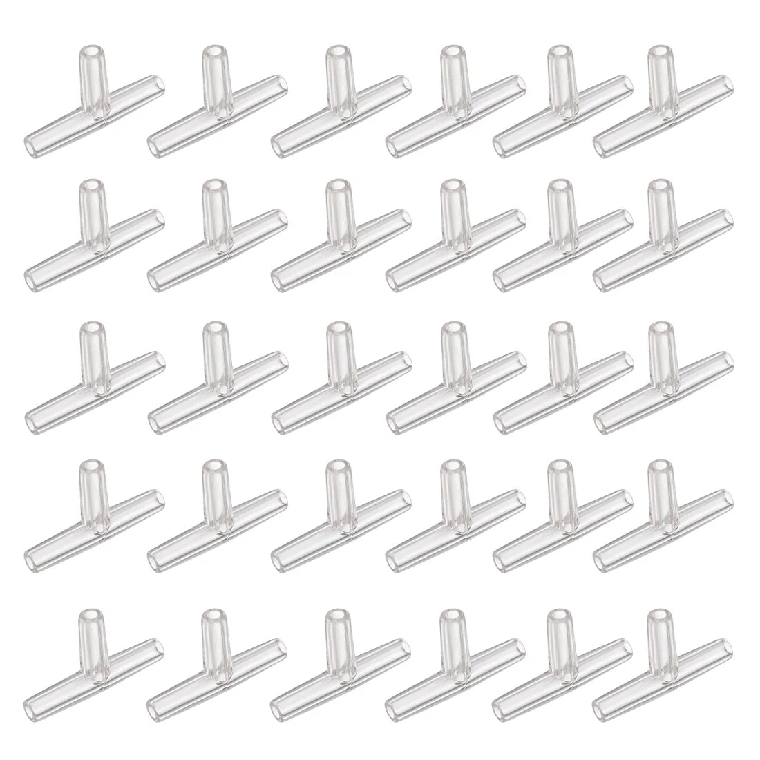 Aquarium Air Valve Connector Tee Valves for 4mm Fish Tank Pond 30pcs